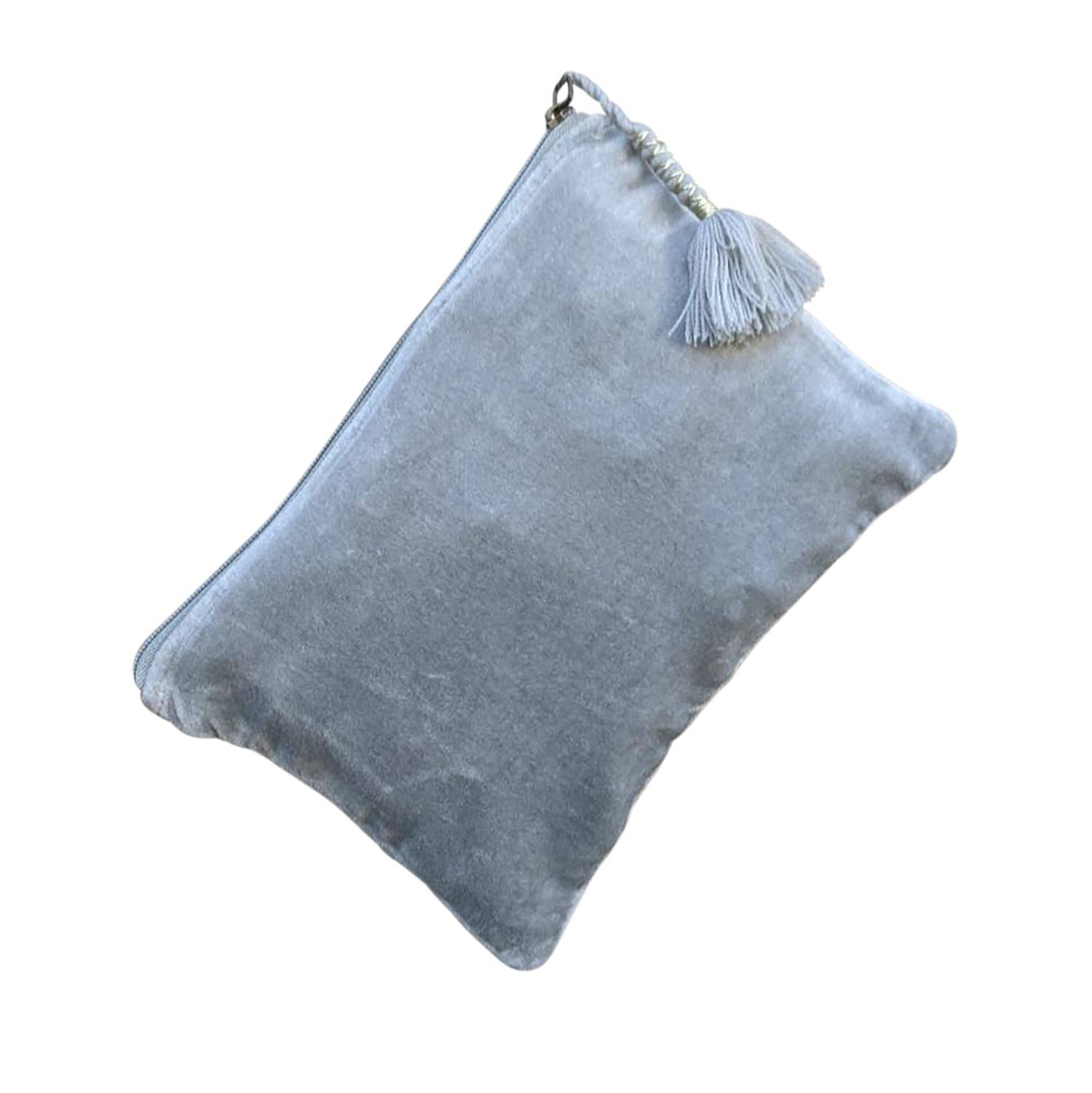 Large Gray Diamonds Pouch – La Farre