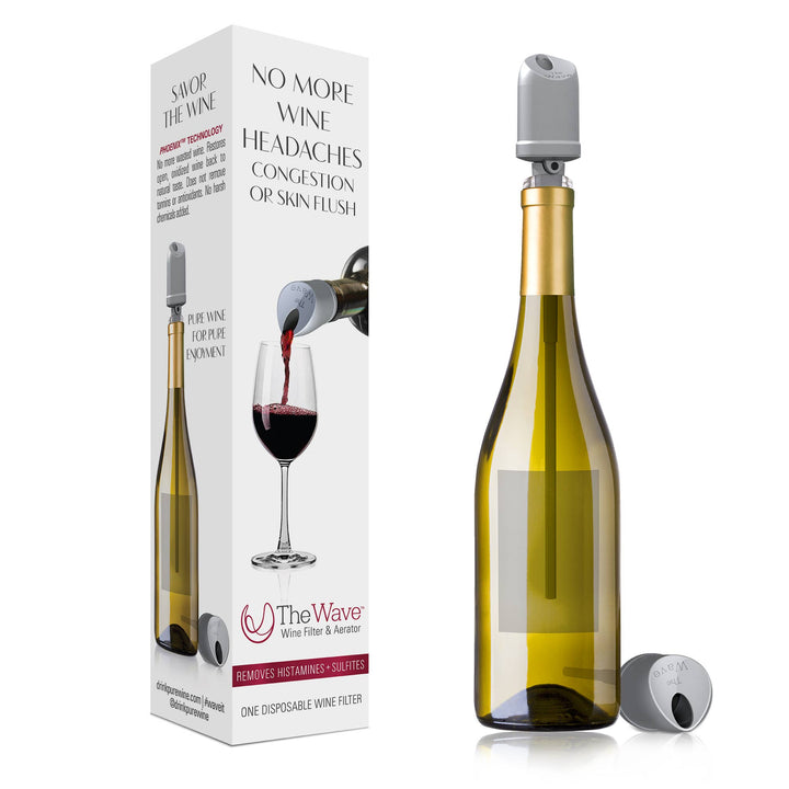 PureWine Wand Purifier Filter Stick Verwijdert Histamines en Sulfieten - Vermindert wijnallergieën & Hangovers - Drop It & Roer Aerates Herstelt Smaak & Zuiverheid - Pack van 48 PureWine Wand Purifier Filter Stick Verwijdert Histamines en Sulfieten - Vermindert wijnallergieën & Hangovers - Drop It & Roer Aerates Herstelt Smaak & Zuiverheid - Pack van 48